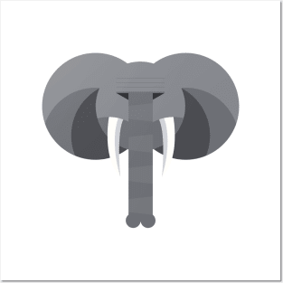 Elephant Head Vector Image Posters and Art